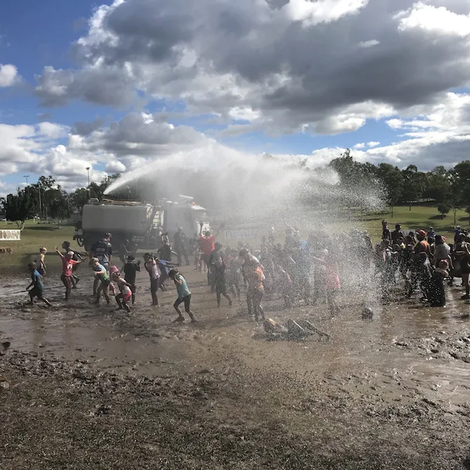 Photo- Mud world Brisbane - Nature Play QLD water truck