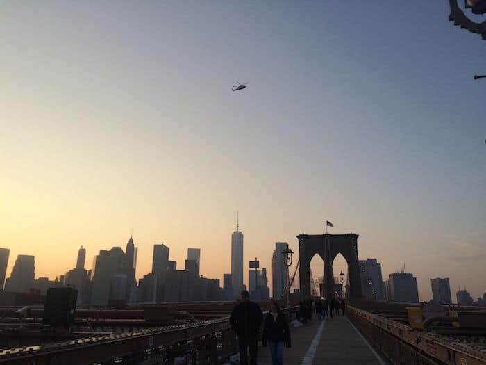 Visit Roam the Gnome Family Travel Directory for MORE SUPER DOOPER FUN ideas for family travel. Search by City. Photo- Brooklyn Bridge Walk at sunset