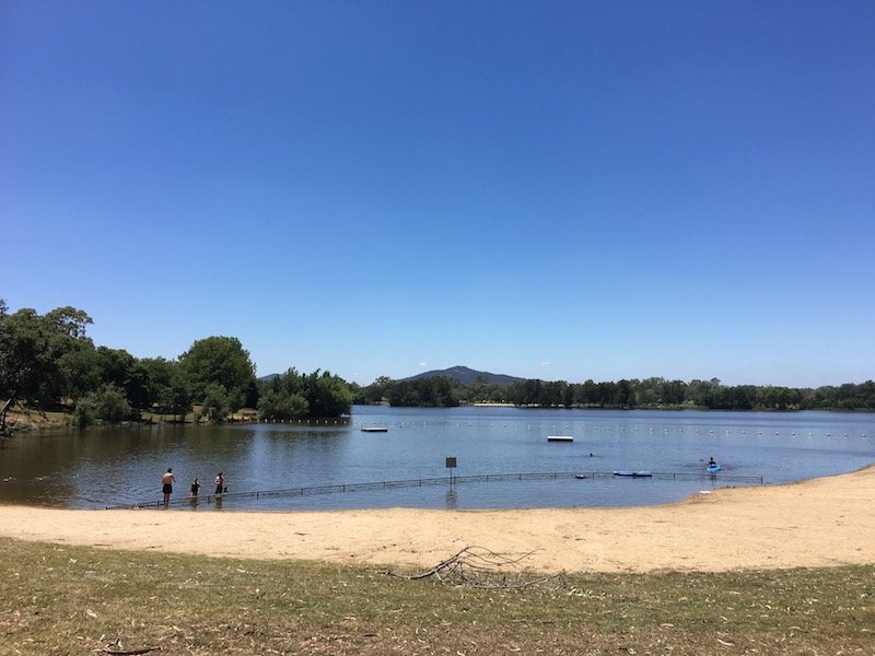 Weston Park Yarralumla Canberra swimming spot for families pic