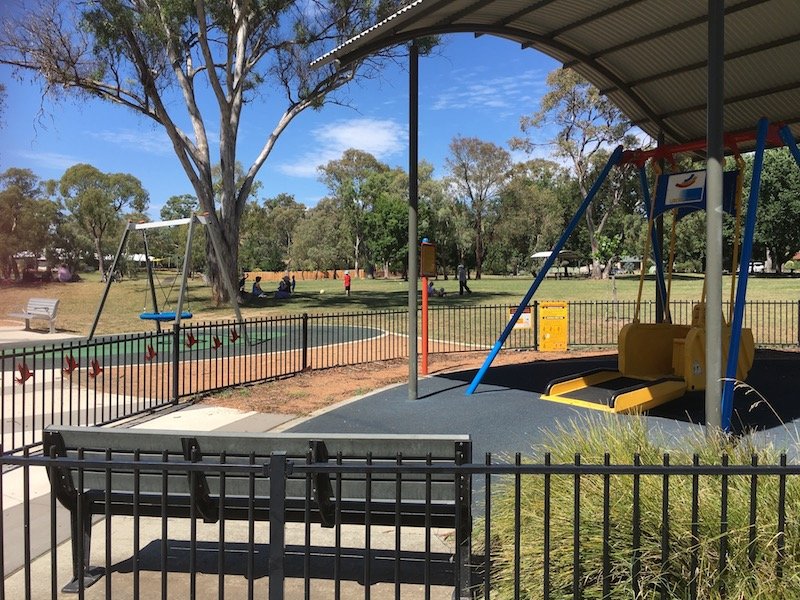 kambah adventure playground canberra all abilities swing pic