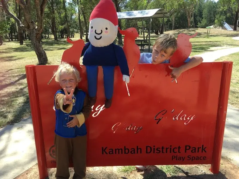 kambah adventure playground sign pic