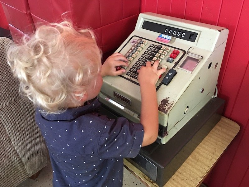 kid friendly cafe canberra - weston park cafe children's toys area pic