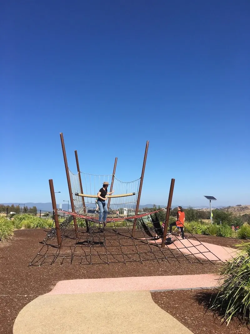 pod playground in canberra giant scramble net pic