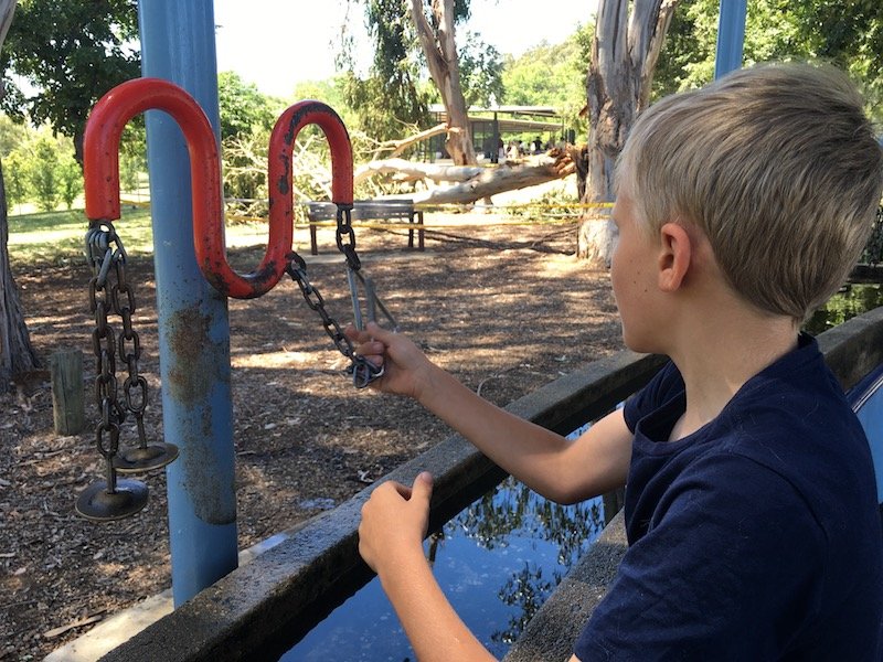 weston park adventure playground in canberra musical instruments