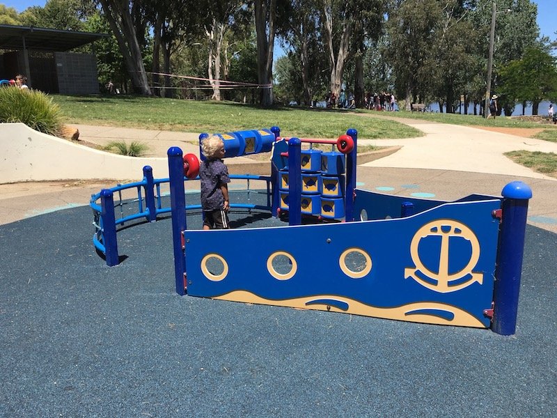 ship playground for kids at yarralumla playground pic