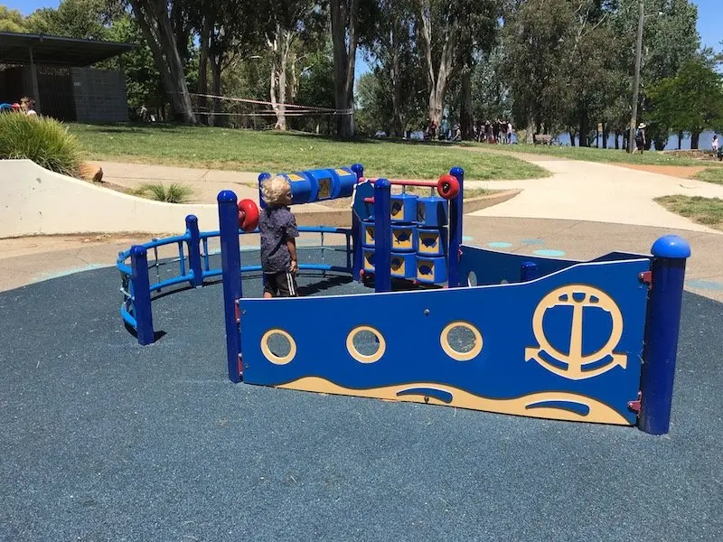 ship playground for kids at yarralumla playground pic