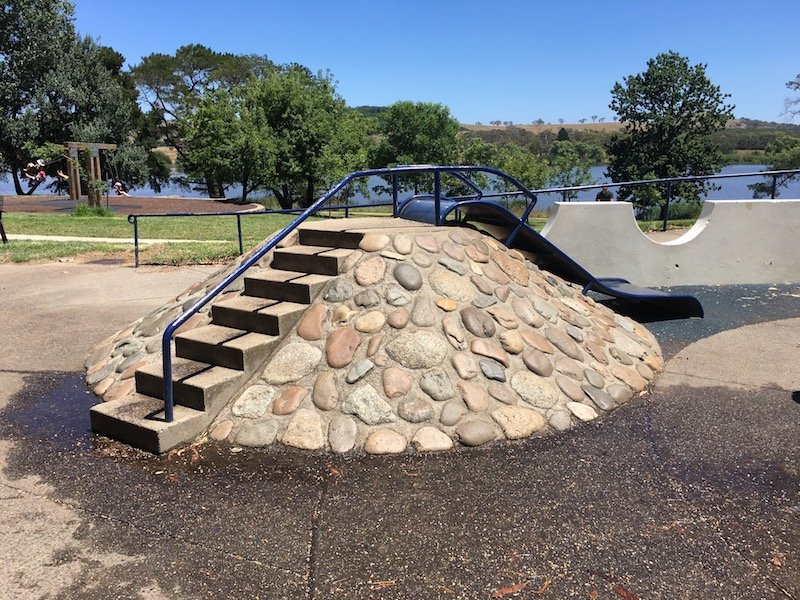 weston park adventure playground slide pic