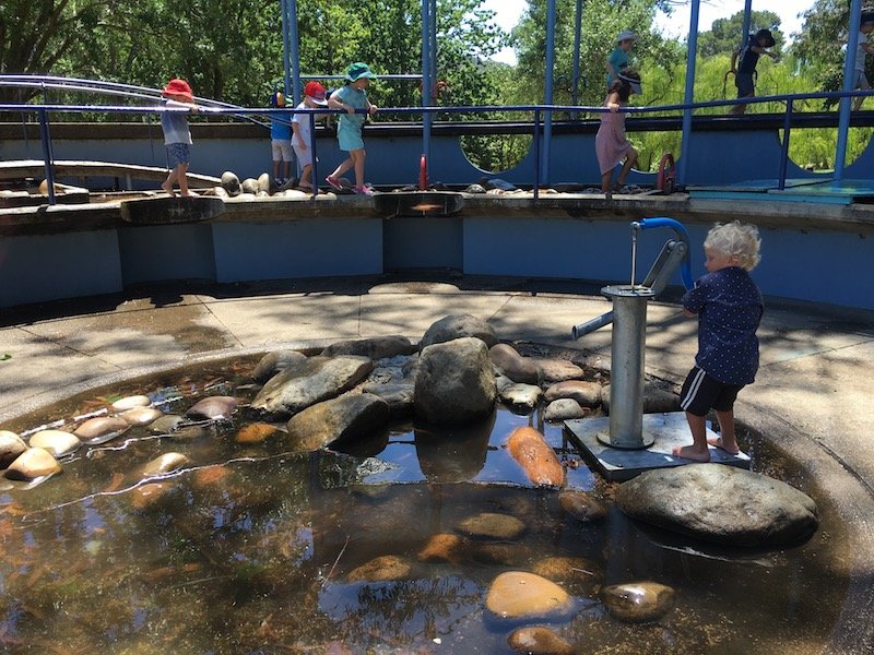 weston park adventure playground water pump pic 2