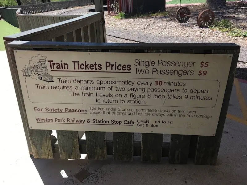 yarralumla play station weston park train ticket prices sign pic