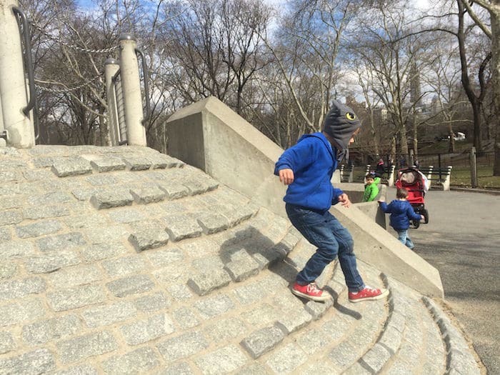 Unique things to do in NYC? play parkour at the heckscher playground in central park