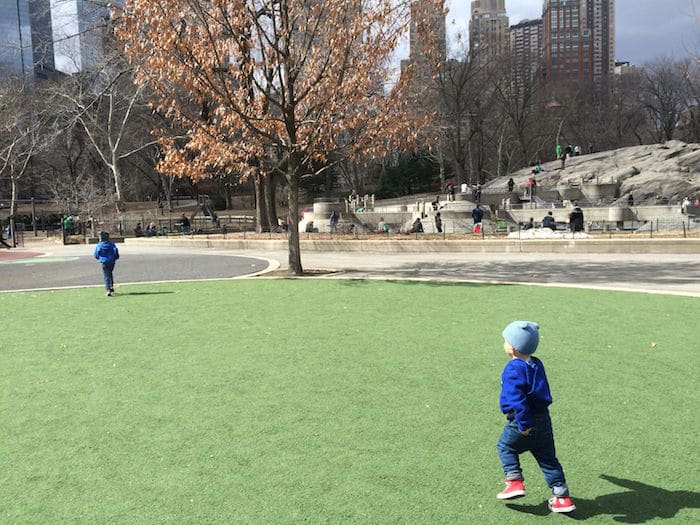 Visit ROAM THE GNOME Family Travel Website Directory for SUPER DOOPER FUN ideas for family vacations around the world. Search by city. Photo- Heckscher Playground Central Park green