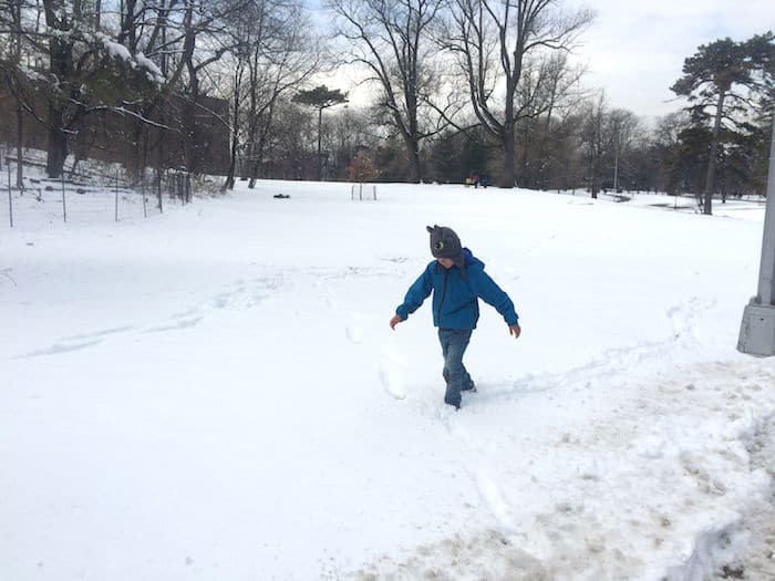 Visit ROAM THE GNOME Family Travel Directory for MORE SUPER DOOPER FUN ideas for family-friendly travel around the world. Search by City. Photo - Vanderbilt Playground Prospect Park Brooklyn fun in the snow