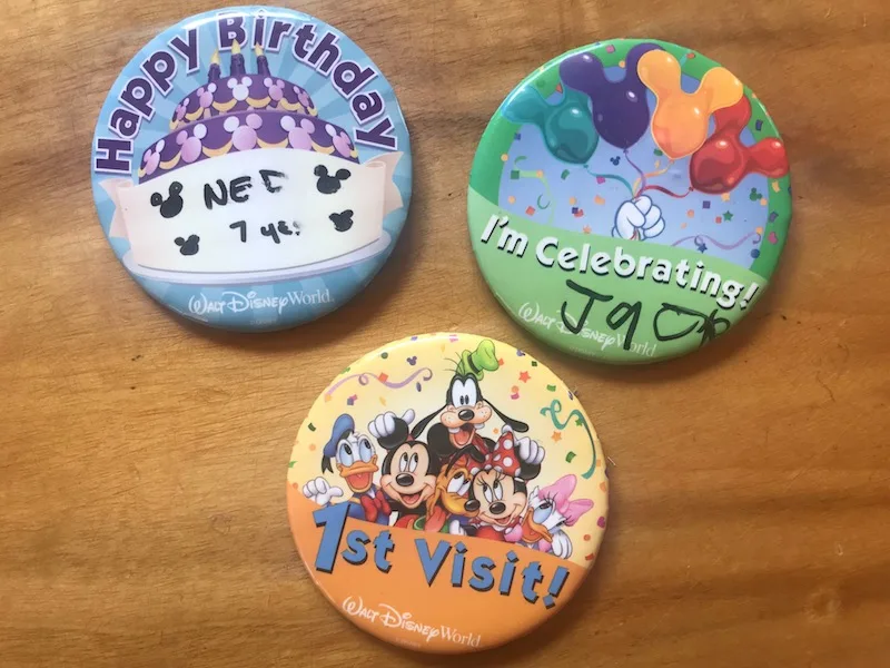 My First Visit Walt Disney World Button 1st Visit Theme Park - Portugal