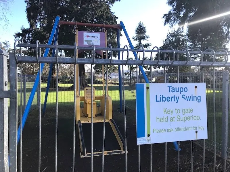 photo - taupo playground liberty swing