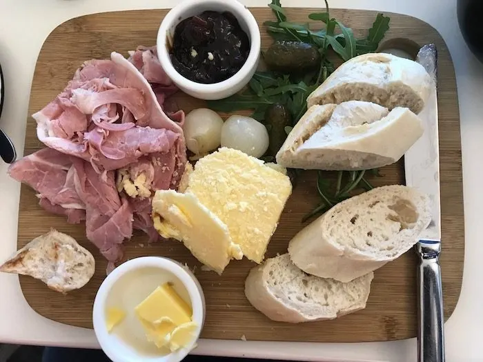 ploughmans lunch at the gallery cafe