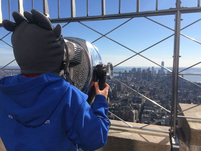 Empire State Building for Kids. Ned view. Visit ROAM THE GNOME FAMILY TRAVEL WEBSITE. Hundreds of fun ideas & activities to help you plan & book your next family vacation or weekend adventure