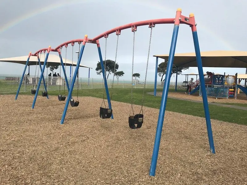 Napier Playground swings