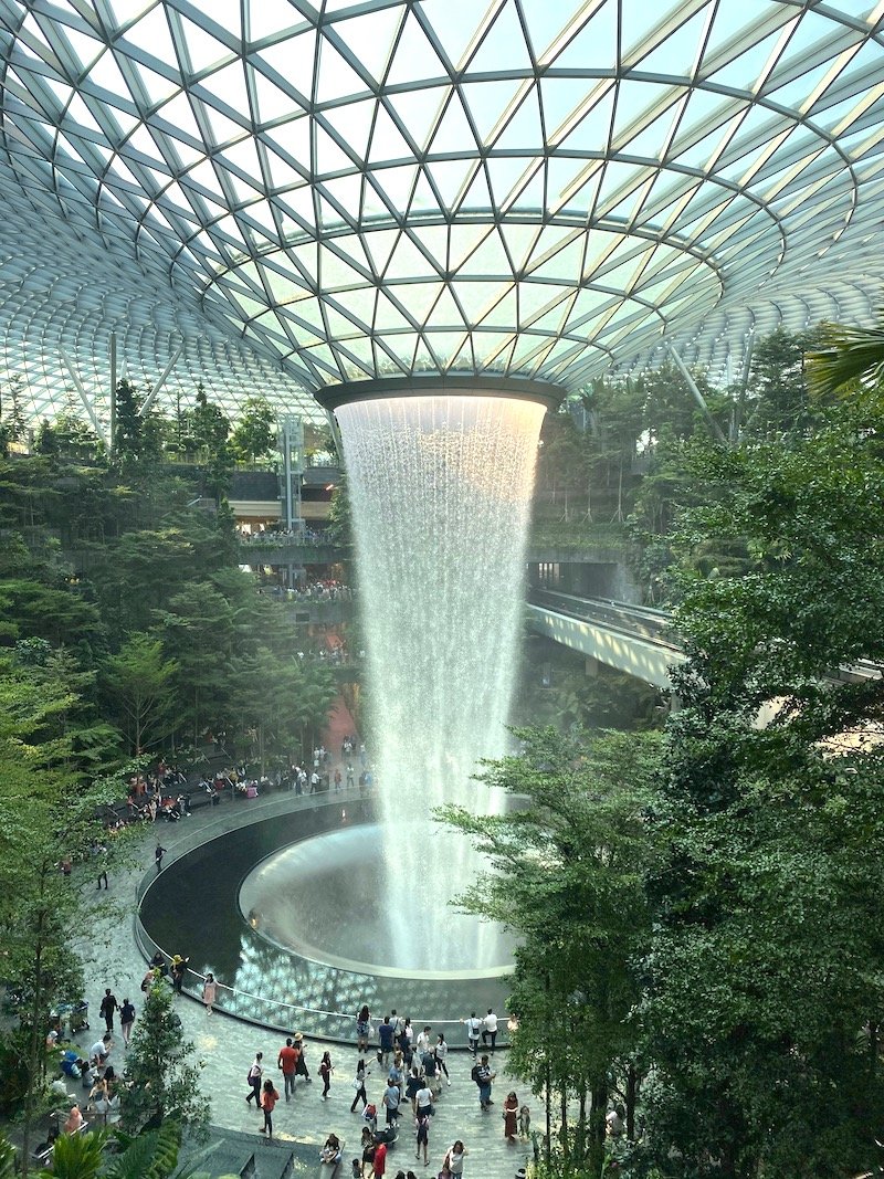 changi airport jewel waterfall pic 800