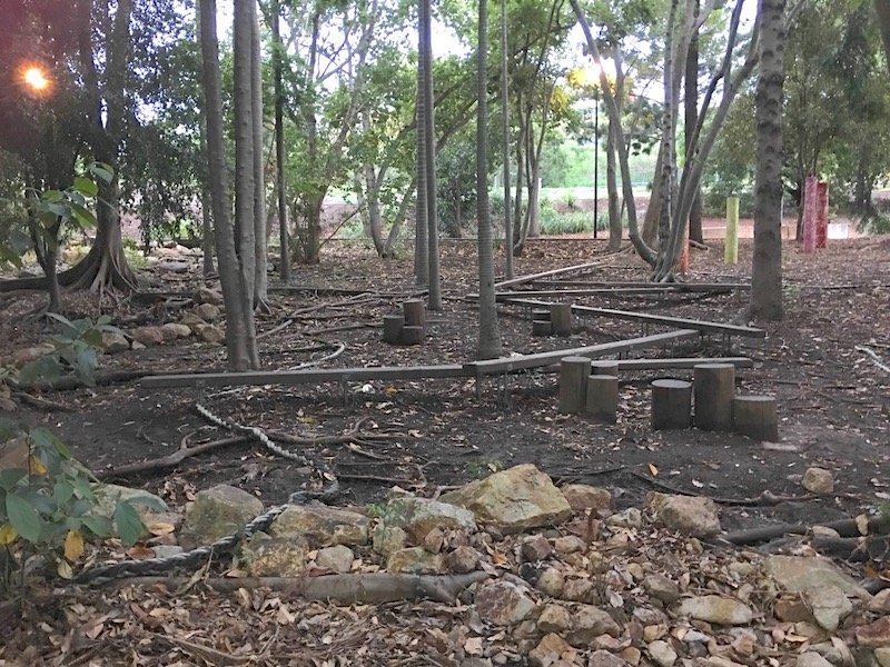 photo - bob gamble park ipswich balancing beams