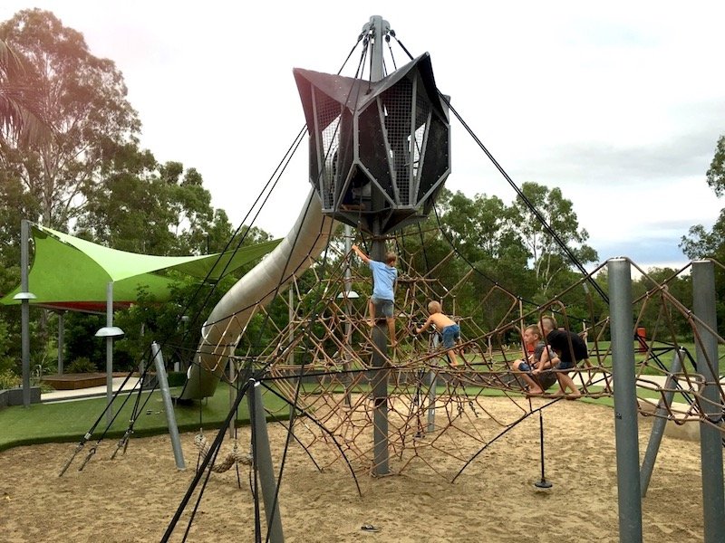 photo - bob gamble park ipswich climbing structure