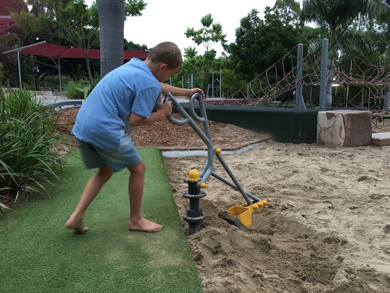 photo - bob gamble park sandpit and diggers