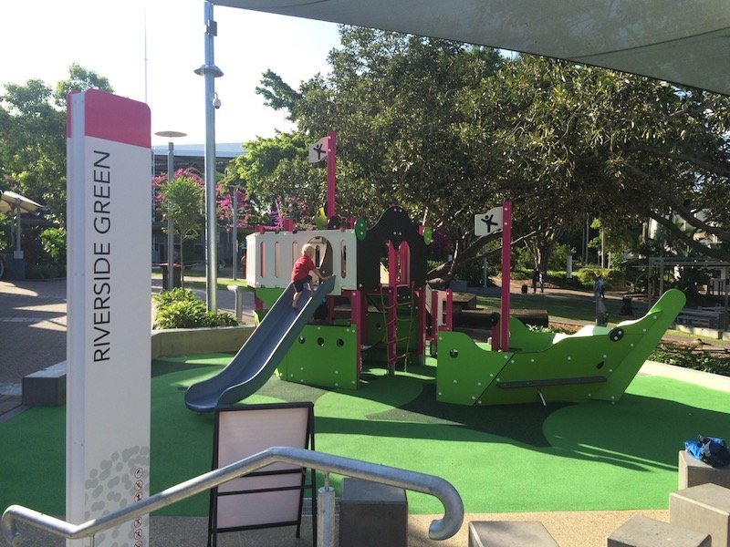 riverside green playground in brisbane southbank pic