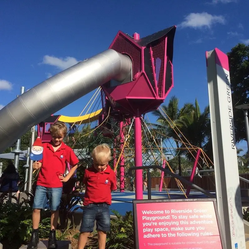riverside green playground sign pic