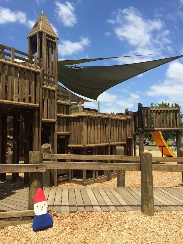 Albert Park playground castle turrets pic