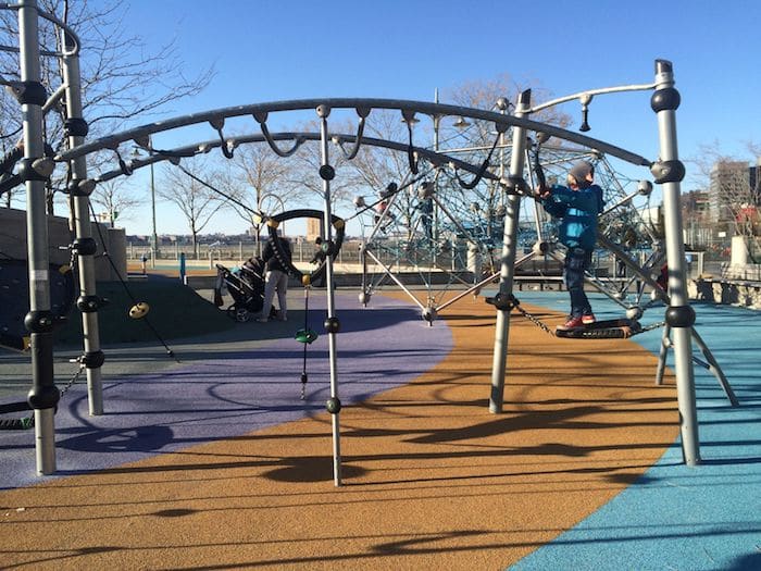 Hudson River Park Pier 25 Playground fun. ROAM THE GNOME Family Travel Website. Hundreds of fun ideas and activities to help you plan and book your next family vacation or weekend adventure.
