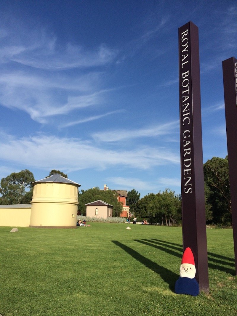 Ian Potter Childrens Garden Melbourne entrance to the royal botanic gardens sign pic 800