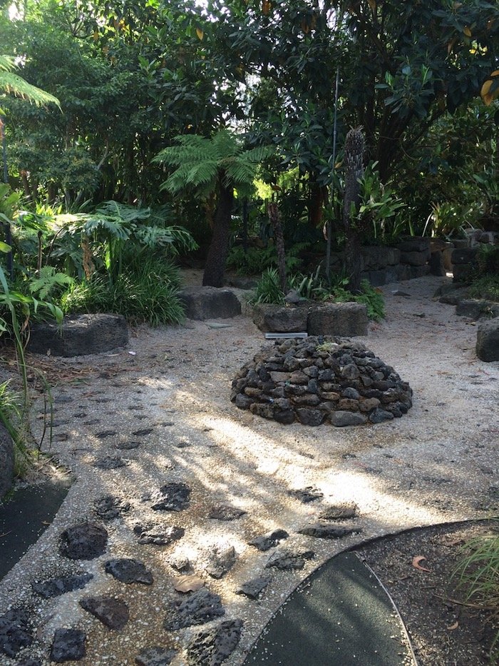 Ian Potter Childrens Garden Melbourne stone cairn pic