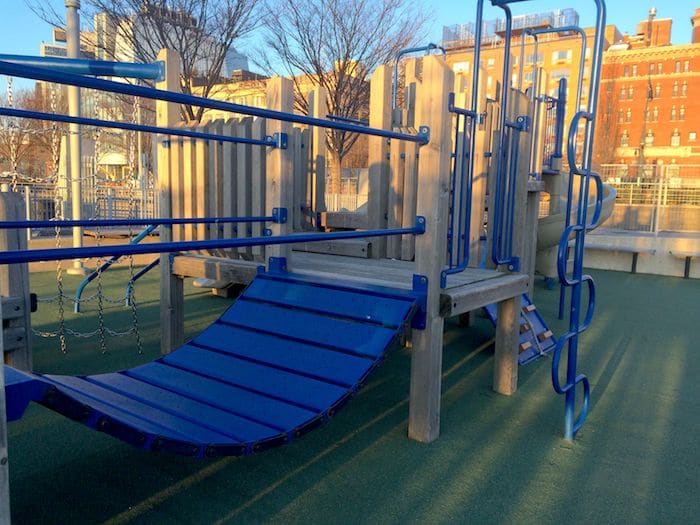 Hudson River Park Playground Pier 51 . ROAM THE GNOME Family Travel Website. Hundreds of fun ideas and activities to help you plan and book your next family vacation or weekend adventure.