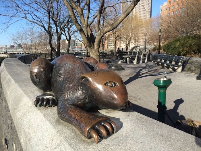 Tom Otterness sculptures in Battery Park City. NYC ROAM THE GNOME Family Travel Website. Hundreds of fun ideas and activities to help you plan and book your next family vacation or weekend adventure.