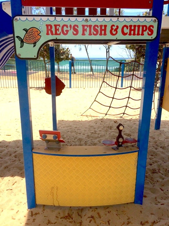 photo - north burleigh playground fish and chips stand