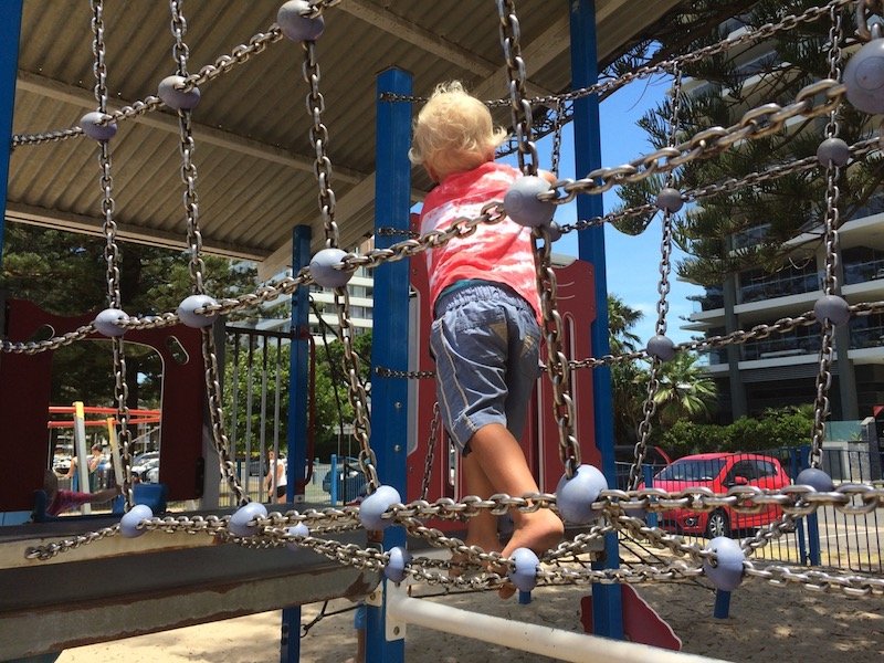 photo - north burleigh playground gold coast bridge