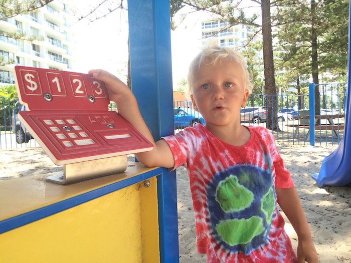 photo - north burleigh playground gold coast cash register