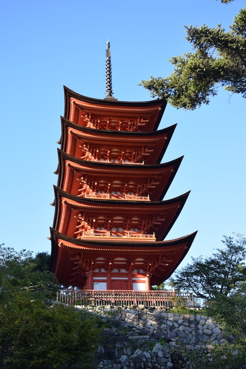 see the five story pagoda on a miyajima day trip to the island japan pic