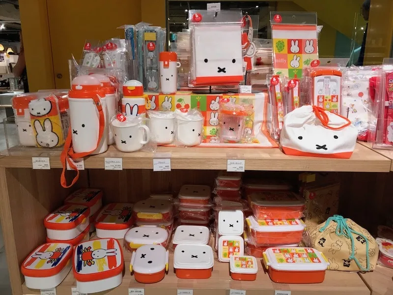 miffy bento boxes at loft shibuya