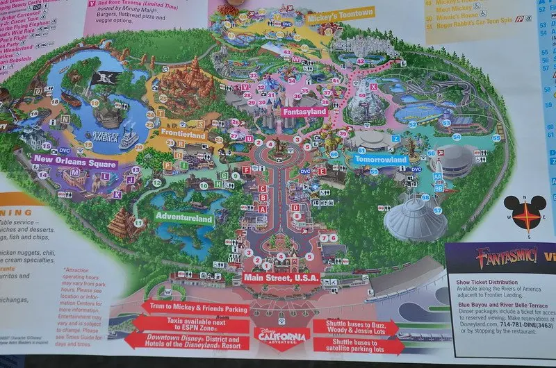 disneyland map by anthony g reyes