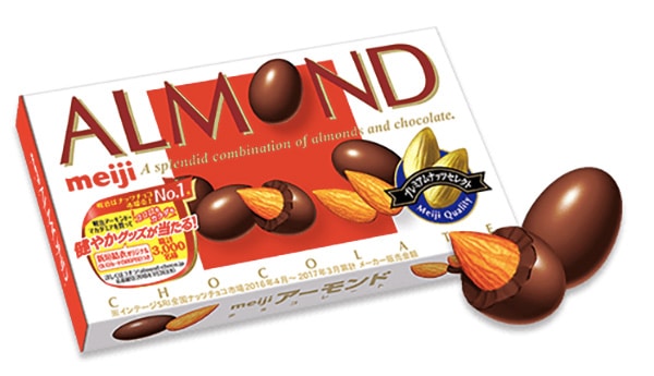 meiji almond chocolate bar image