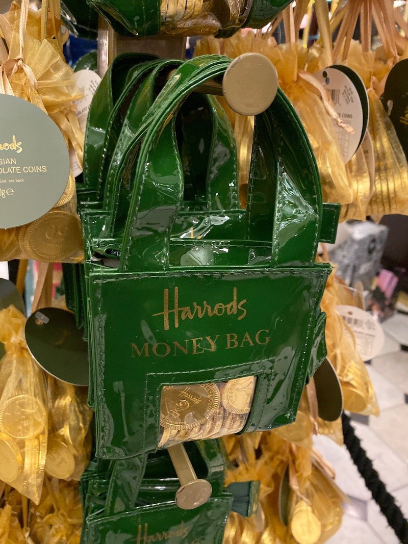 harrods money bag coins pic