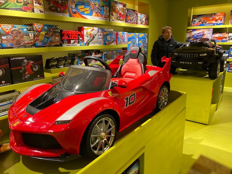 directions to harrods toy shop kids cars