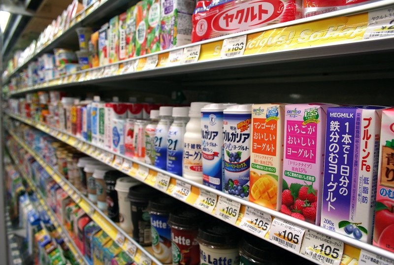 japanese drinks aisle in a japanese supermarket by jon rawlinson