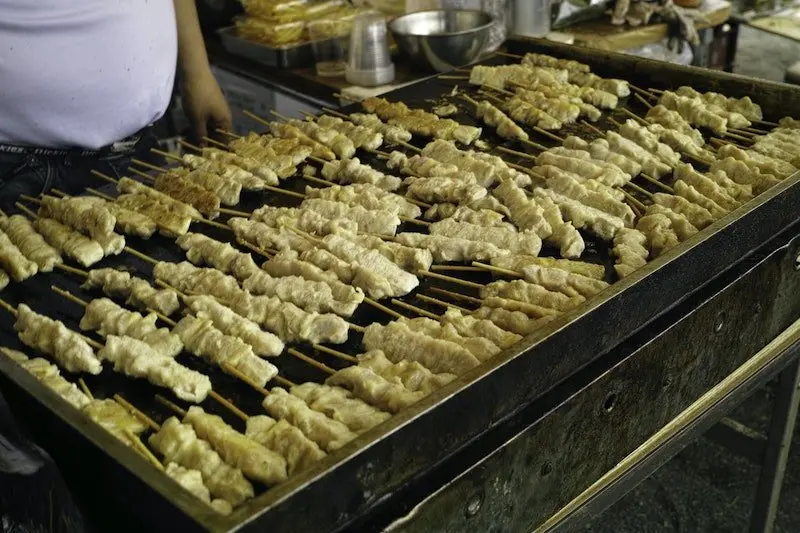 photo- yakitori skewers in japan by magic mary 