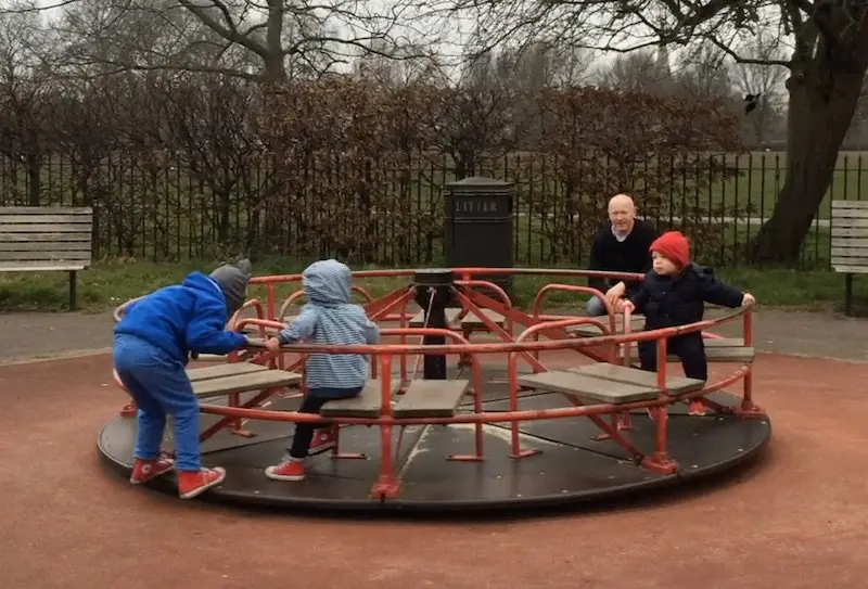 image - Gloucester Gate Playground in Regents Park Merry go round 800