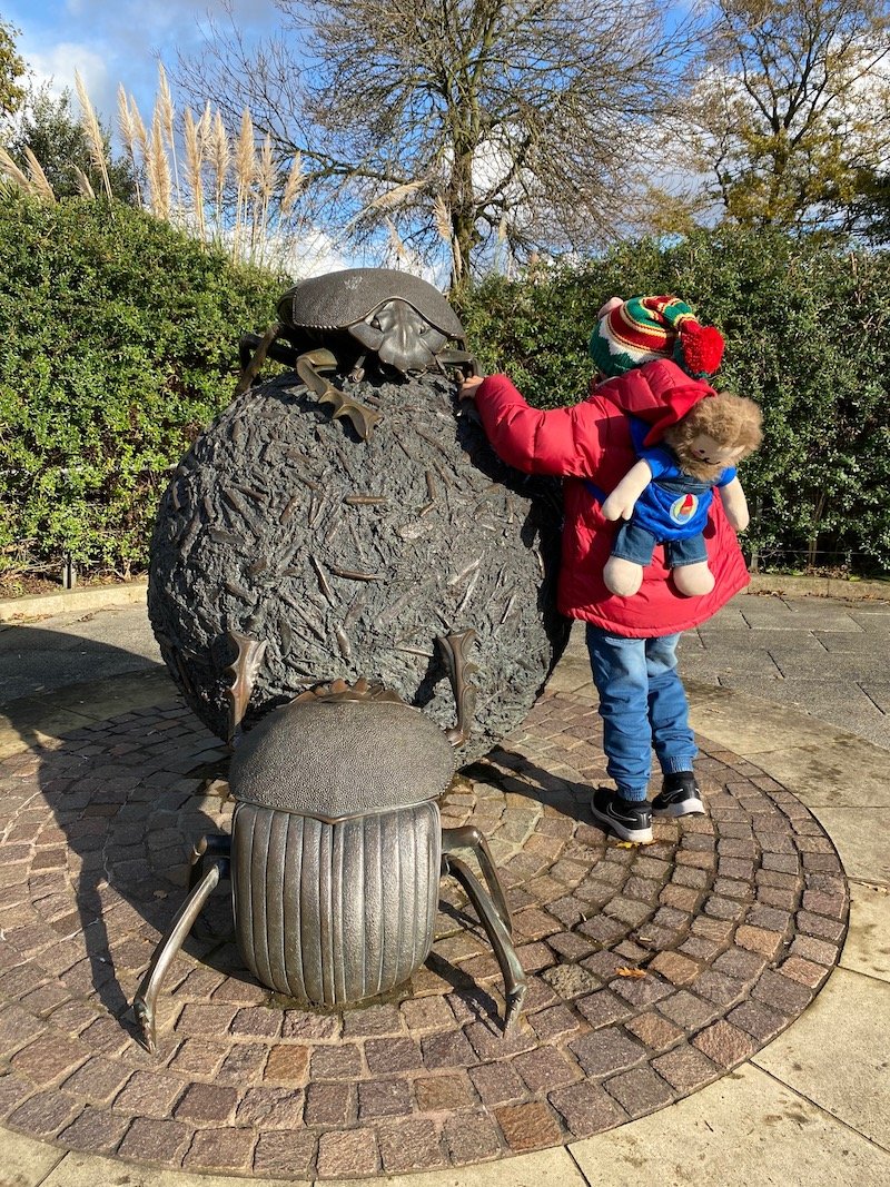 image - bedbugs sleepover at the zoo london dung ball sculpture