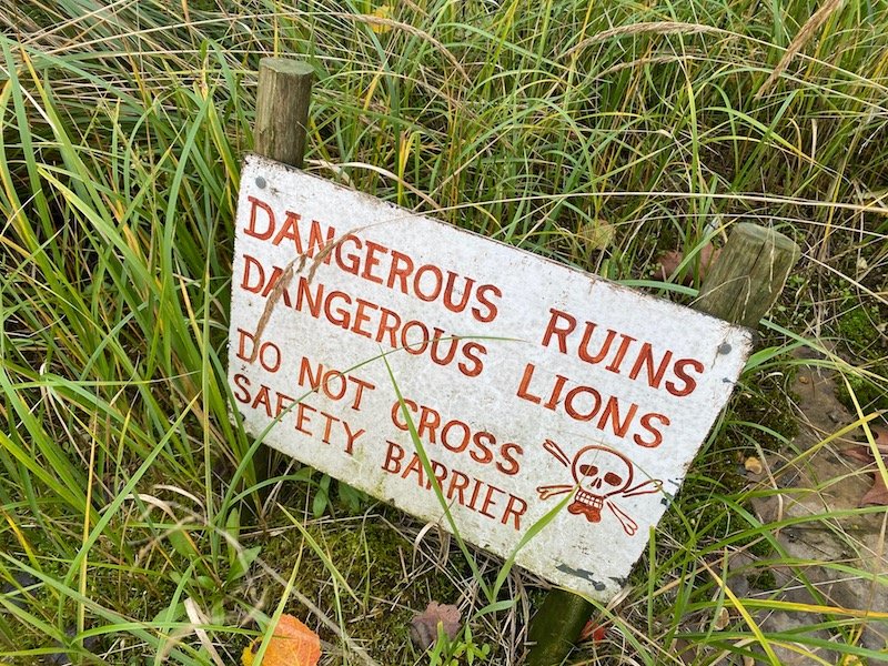 image - london zoo sleepovers UK gir lodge warning sign