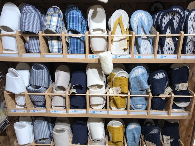 muji japanese slippers image