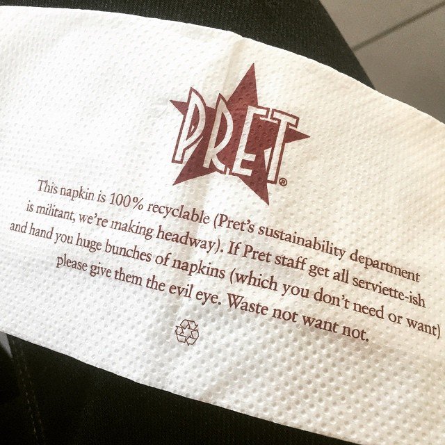 pret a manger serviette pic by faruk ates flickr