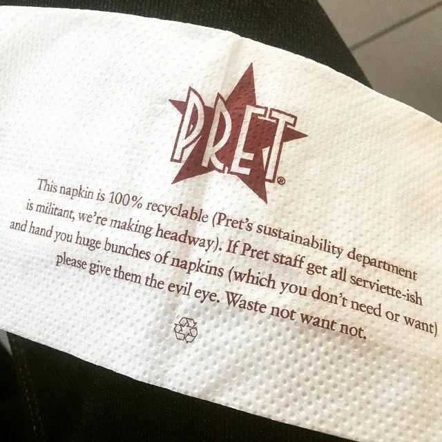 pret a manger serviette pic by faruk ates flickr
